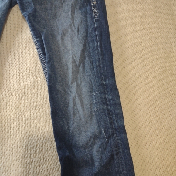 Rock Revival Erin Easy Skinny Low Rise Jeans 30 Grunge Punk Bling Casual - Picture 3 of 11